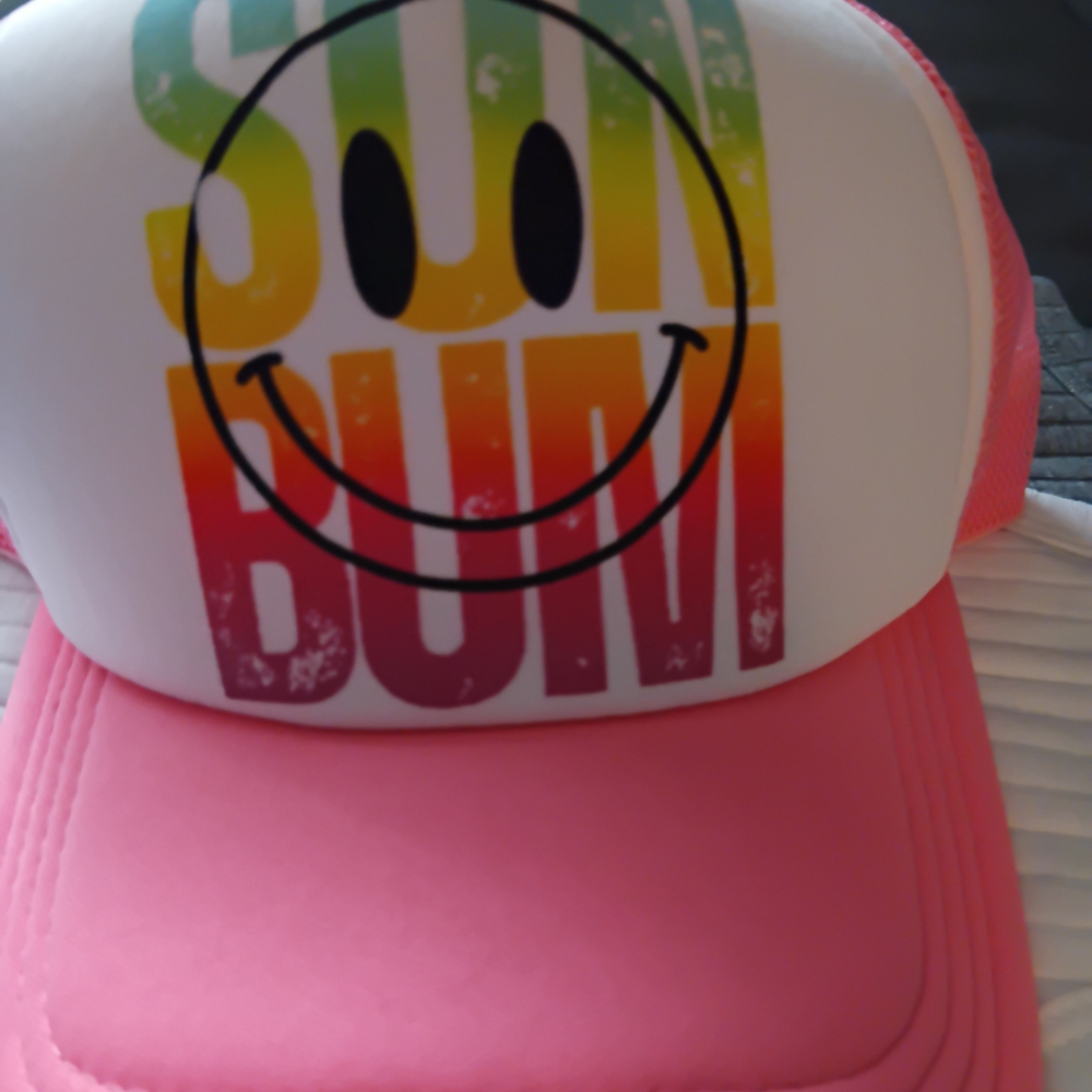 Pink and White Trucker Hat